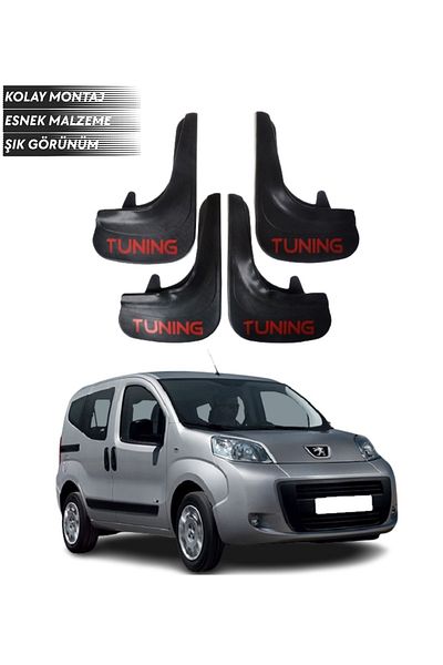 SONİKON LİNE Peugeot Bipper Tepee Compatible Tuning Written 4-Piece Fender Mudguard Dust Cover Modified