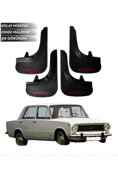 SONİKON LİNE Fiat Hacı Murat Compatible Racing Written 4-Piece Fender Mudguard Dust Cover Modified