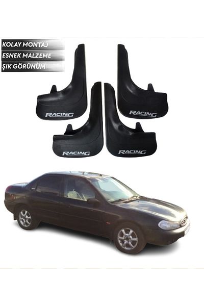SONİKON LİNE Fiat Fiorino Racing Written 4-Piece Mudguard Mudguard Dust Cover Compatible with All Cases Modified