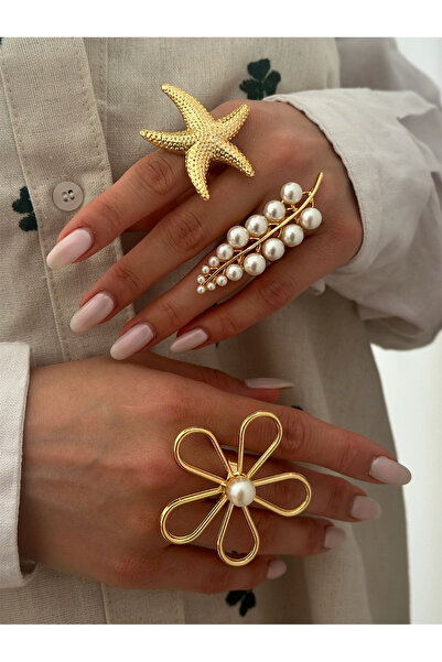 Take Two By Styli Textured Starfish Ring