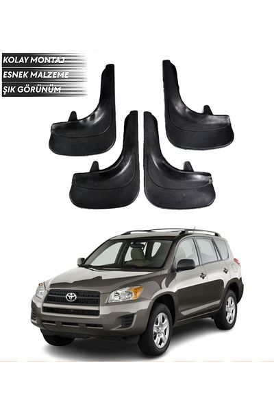 SONİKON LİNE غطاء غبار واقي من الطين مكون من 4 قطع متوافق مع جميع حالات Toyota Rav 4 المعدلة