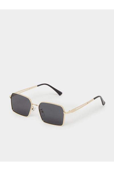 Styli Solid Lens Rectangle Sunglasses