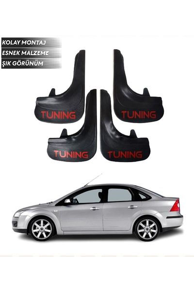 SONİKON LİNE Ford Focus 2 Sd 2005-2011 Compatible Tuning Written 4-Piece Fender Mudguard Dust Cover Modified