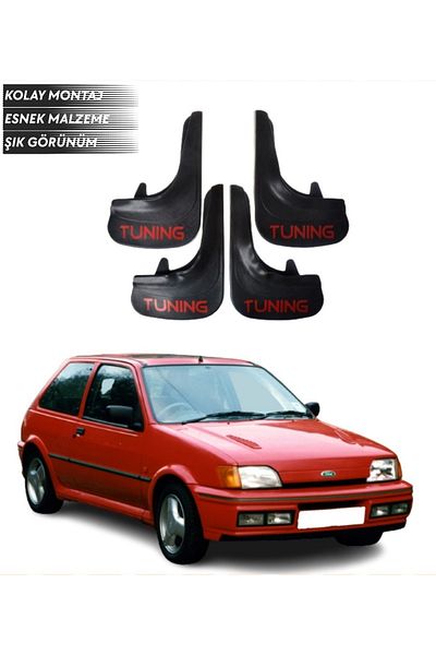 SONİKON LİNE Ford Fiesta 2990-2002 Compatible Tuning Written 4-Piece Fender Mudguard Dust Cover Modified