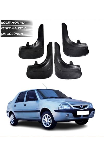 SONİKON LİNE Dacia Solenza Compatible 4-Piece Mudguard Mudflap Dust Cover Modified