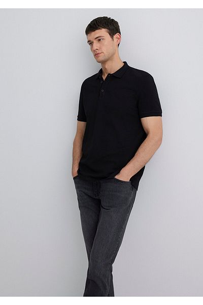 Mavi Μαύρο T-Shirt Polo Slim Fit / Στενό κόψιμο 064946-21842
