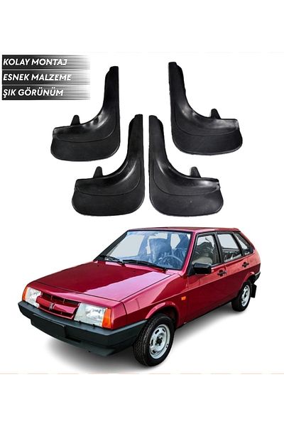 SONİKON LİNE 4Pcs Mudguard Mudflap Dust Cover Compatible with Lada Samara All Cases Modified