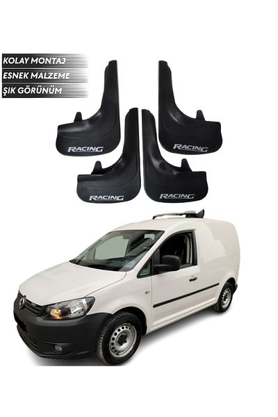 SONİKON LİNE Volkswagen Caddy Compatible Racing Written 4-Piece Dust Cover Mudguard Mudguard Modified
