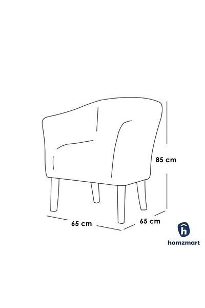 House One Side Chair| swedish wood and Linen - Grey - 85x65x65 cm