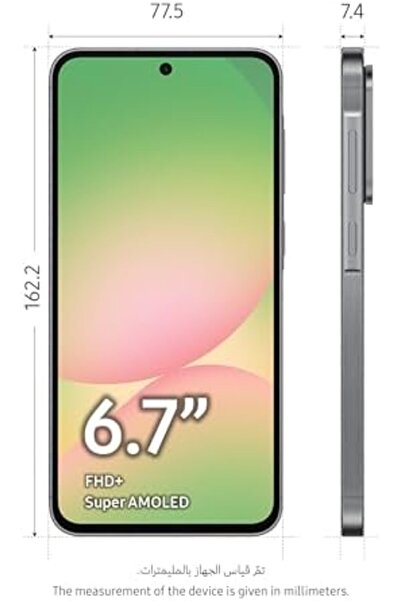 Samsung Galaxy A56 5G Smartphone, 128GB Storage, 8GB RAM, Awesome Graphite Color