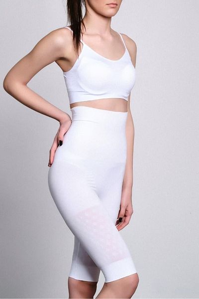 emosavm White emay 2015 high waist double long leg corset