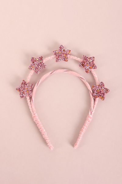 Minia Concept Kids Pink Sparkle Double Layer Glitter Starry Queen Crown
