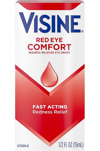 visine Red Eye Comfort Redness Relief Eye Drops, 0.5 fl. oz