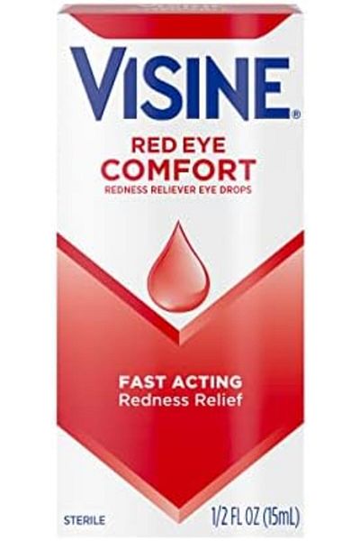 visine Red Eye Comfort Redness Relief Eye Drops, 0.5 fl. oz