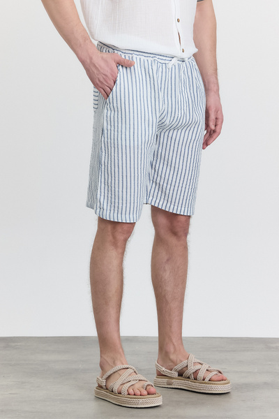 Heaven Ephesus Muslin Striped Shorts - 5050