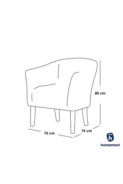 House One Side Chair| swedish wood and Linen - Black - 75x75x80 cm