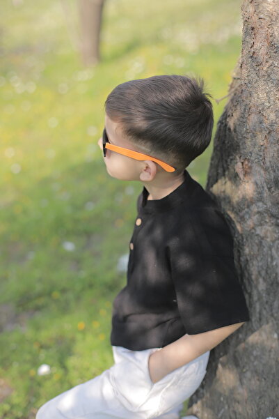 Heaven Ephesus ДЕТСКА РИЗА С ГОЛЯМА ЯКА И ПОЛОВИН ПЛАКЕТ (SLUB) - 6040