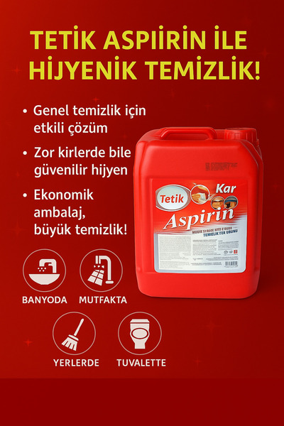 Tetik Aspirin 5 lt
