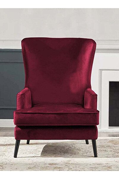 House One Velvet Royal Chair with Wingback and Arms