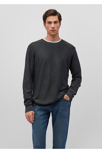 Mavi Anthracite Crew Neck Slim Fit Sweater - 070803 -34314