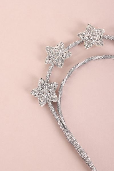 Minia Concept Kids Silver Sparkle Double Layer Glitter Starry Queen Crown