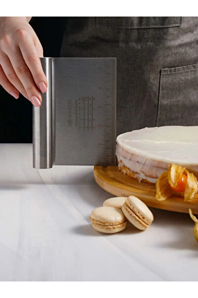 Transformacion Pasta Spatulası - Profesyonel Hamur Sıyırıcı - Ölçü Cetvelli Pasta Hamur Spatulası 721743