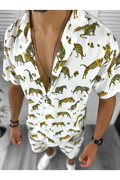 dehaine Men's Summer Set, Shorts and Shirt, 12826