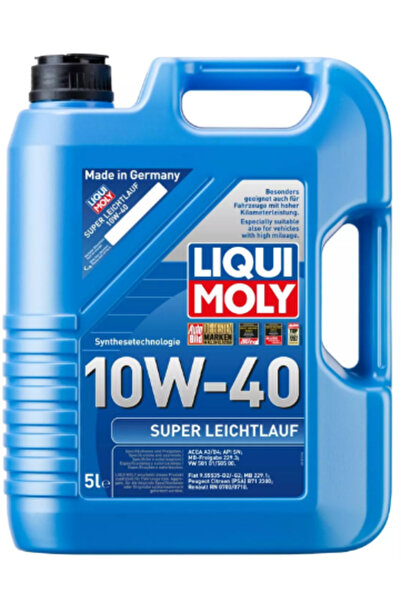 Liqui Moly Super Leichtlauf 10W-40 Sentetik Motor Yağı (5 Litre) Yeni Üretim ...