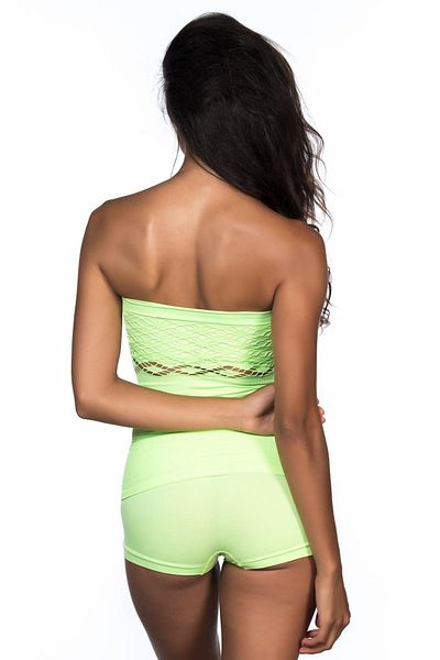 emosavm Green Mi Emay 5035 Fancy Strapless Tank Top Corset