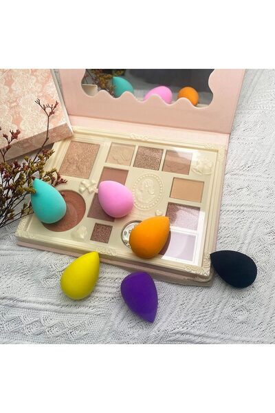 MAQYA KOZMETİK Puff Puff Sünger Ultra Soft Gözaltı Makyaj Süngerleri 6lı Mini Makyaj Süngeri (SUDA ŞİŞEN! )