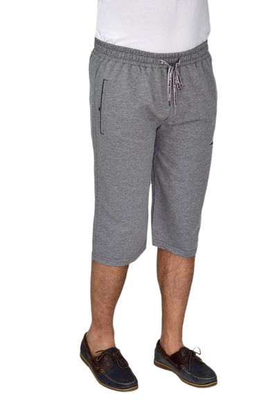 BAGLAN Ανδρικό ύφασμα Lycra Capri με ίσιο πόδι μεγάλου μεγέθους BGL-ST04618