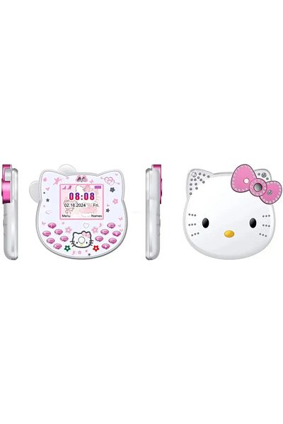 Miniso White Sanrio Anime Kawaii Hello Kitty Figures Mobile Phone Mobile Phones Cartoon Student Children Mi