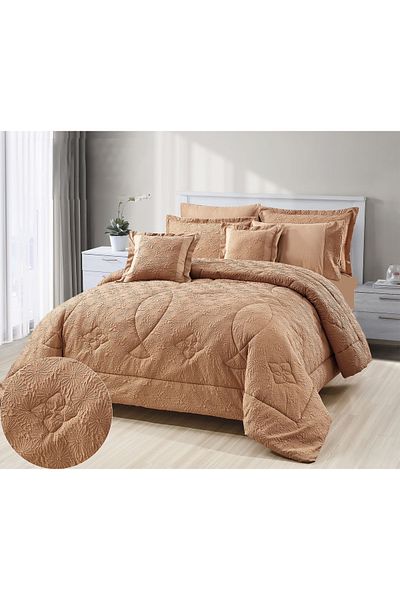 Red Rose Tiffany Summer Microfiber Inflatable Bedspread - 8 Pieces for Two People