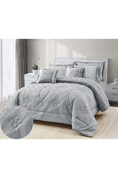 Red Rose Tiffany Summer Microfiber Inflatable Bedspread - 8 Pieces for Two People