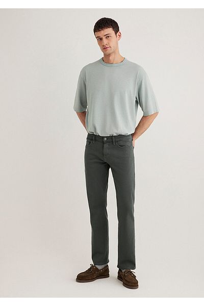 Mavi Green Comfort Gabardine Hunter Moss Trousers - 0020285644