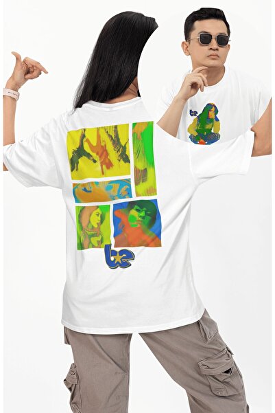 Fuddy Moda Unisex majica Be Star Back Štampano, Oversize kroj Billie Eilish B...