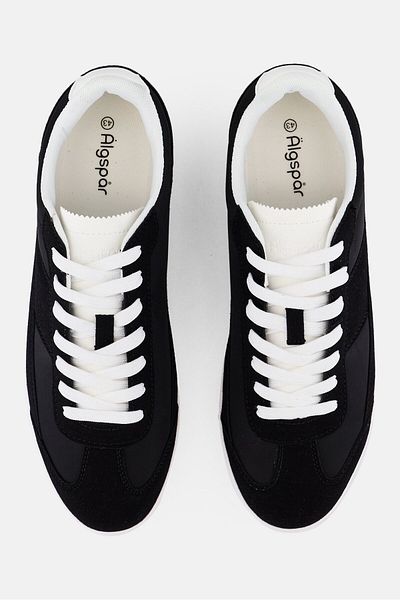 Algspar Men Lace Up Outdoor Shoes, Black