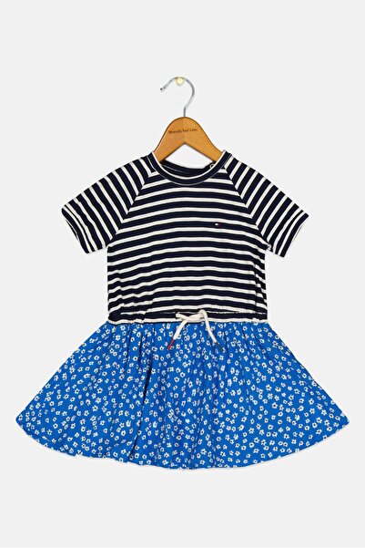 Tommy Hilfiger Toddlers Girl Stripe A-Line Dress, Multicolor