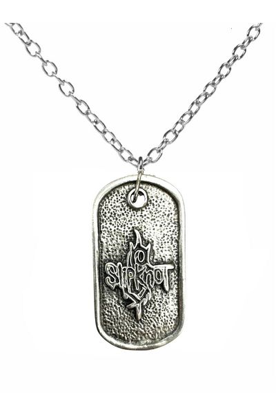 Herşey Nota Slipknot Metal Necklace – Heavy Metal Unisex Jewelry with 60 cm Chain