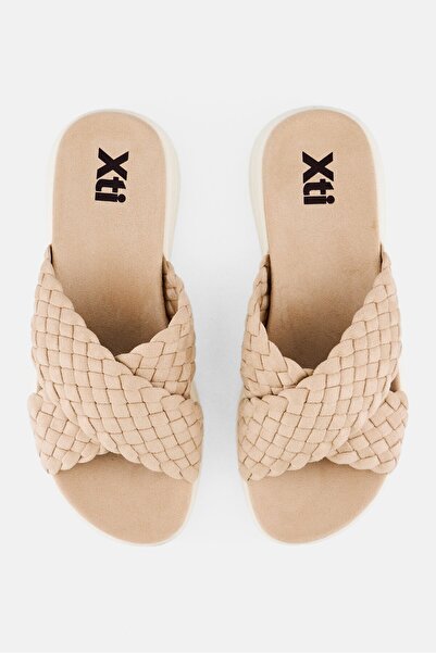 XTI Women Slip On Slippers, Beige