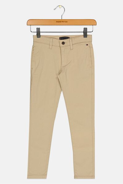 Tommy Hilfiger Kids Boy Solid Chino Pants, Beige