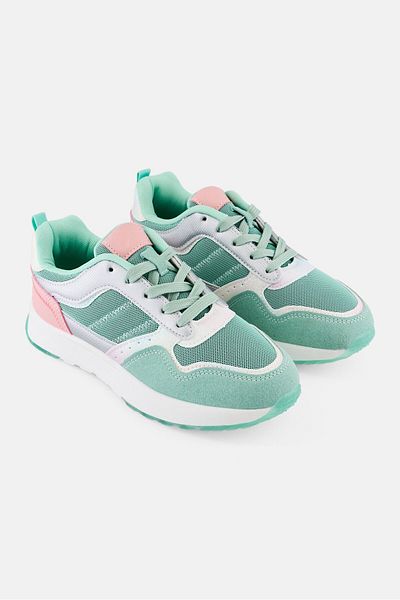 XTI Kids Girl Lace Up Casual Shoes, Aqua Green