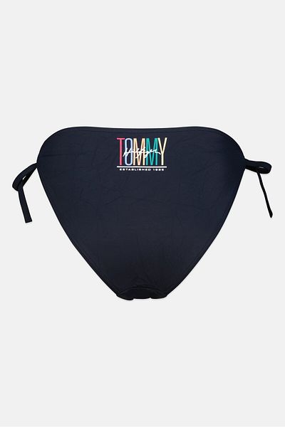 Tommy Hilfiger Women Graphic Print Bikini Bottom, Black
