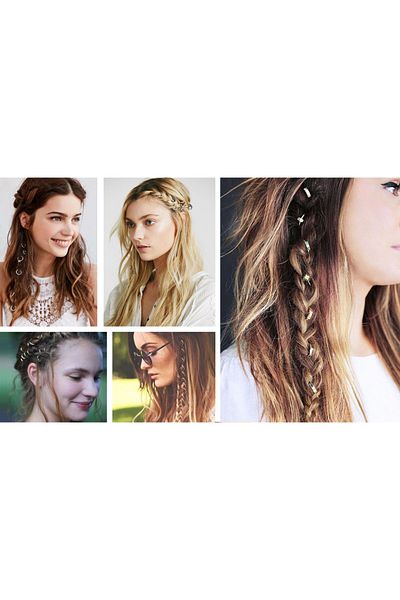 maarketim Hair Piercing - Hair Ring - Gold