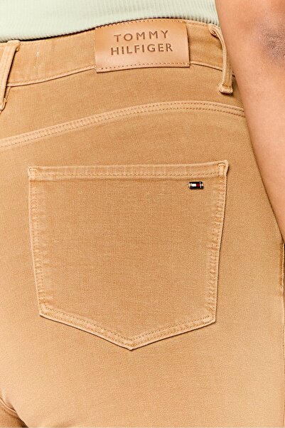 Tommy Hilfiger Women Skinny Fit Solid Chino Pants, Tan