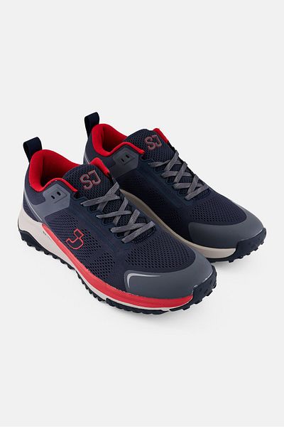 SJ Men Lace Up Running Shoes, Multicolor