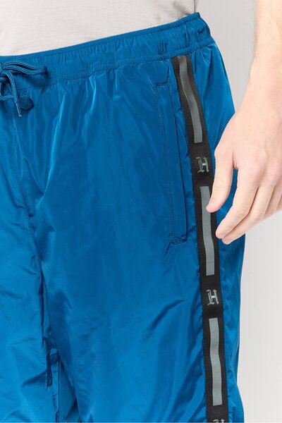 Tommy Hilfiger x Lewis Hamilton Men Regular Fit Brand Logo Track Pants, Blue