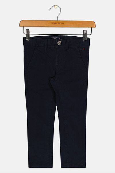 Tommy Hilfiger Toddlers Boy Solid Chino Pants, Navy