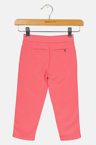 Tommy Hilfiger Toddlers Girl Brand Logo Track Pants, Pink