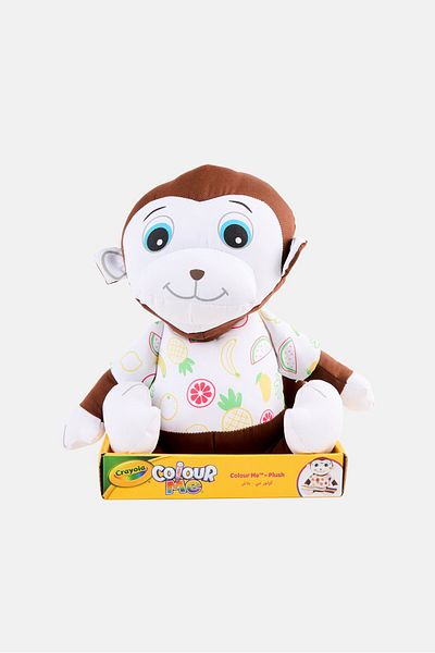 Crayola Colour Me Plush Monkey